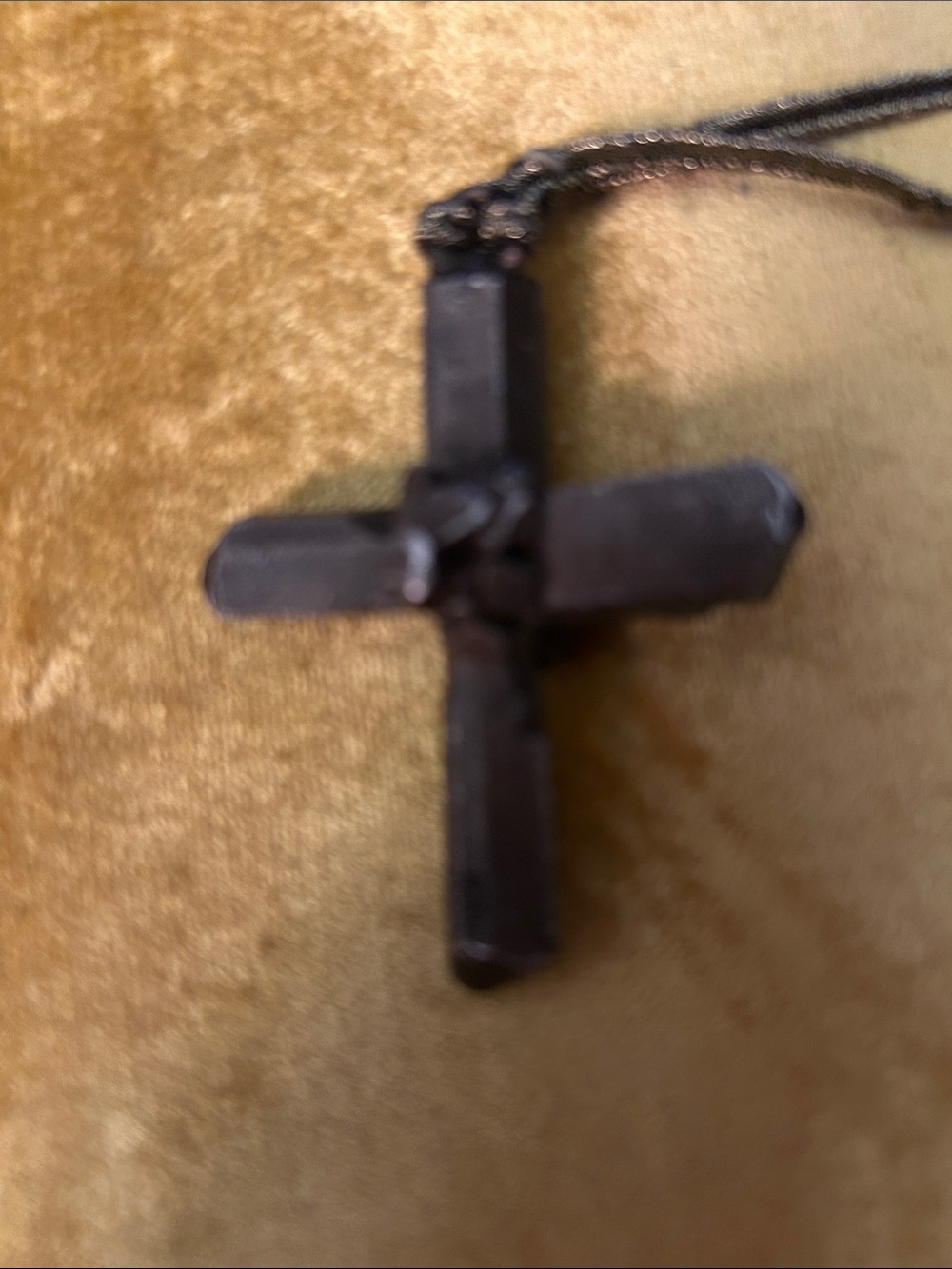 Hand made bronze Cross Made By An artist Purchased at Neiman Marcus in NY